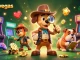 Uncover hidden treasures at crazyvegas with a detective bloodhound and notes-taking bulldog in a vibrant casino scene.