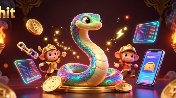 Spin the hit jackpot as the serpent coils around golden glory in this vibrant casino scene.