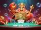 Play engaging games at PASUKAN JITU with the vibrant scene of a golden crab and poker elements.