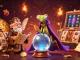 Experience the excitement of slot depo 5 ribu with captivating 3D illustrations showcasing fortune tellers and vibrant gaming elements.