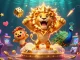 C168 spins colorful retro game machines and golden dice in a vibrant 3D casino scene, celebrating thrilling bets.