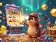Experience the thrill of open88 with a treasure hunter exploring a jackpot-filled casino