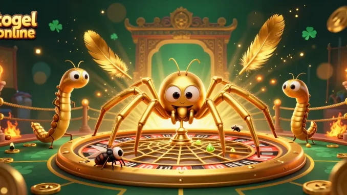 Melihat togel online melalui spider emas yang mengulirkan roda roulette dengan hasil terbaru.